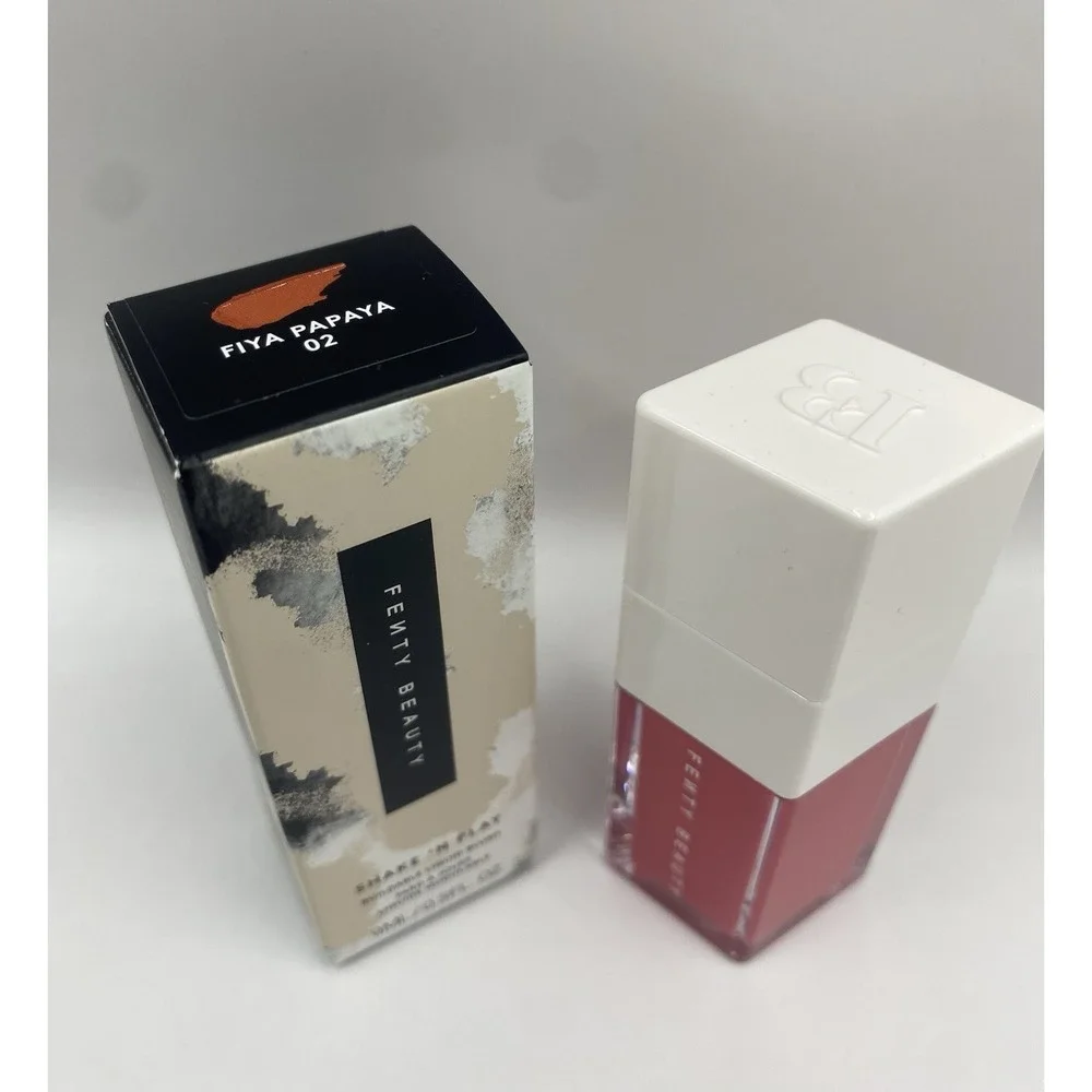 Fenty Beauty Shake 'N Play Buildable Liquid Blush Fiya Papaya 02 0.3 fl oz NIB